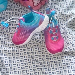 Kids Pink and Blue Athletic Shoes